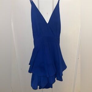 Formal Blue Sleeveless Dress
